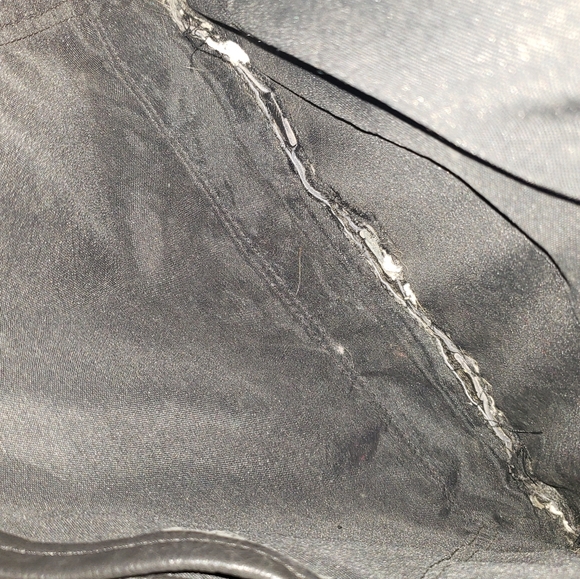 LEATHER SHOULDER BAG WITH 2 STRAPS UNBRANDED VINTAGE GOOD CONDITION. - Picture 7 of 8